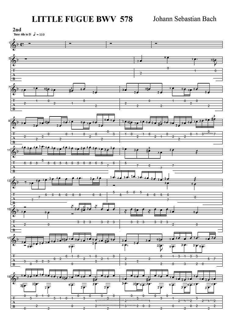 ���n���E�[�o�X�e�B�A���E�o�b�n�@���t�[�K�@BWV 578 2nd